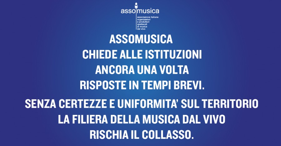 RIAPERTURE CONCERTI L’Associazione chiede alle Istituzioni riposte in tempi brevi  e più certezze su tutto il territorio nazionale  per poter programmare le attività