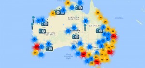 Australia, una mappa interattiva per i musicisti