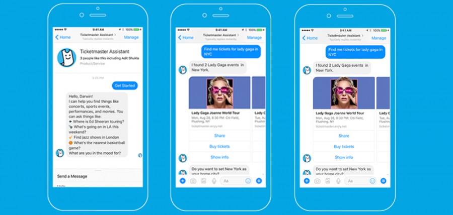 Ticketmaster, un servizio di messaggistica istantanea