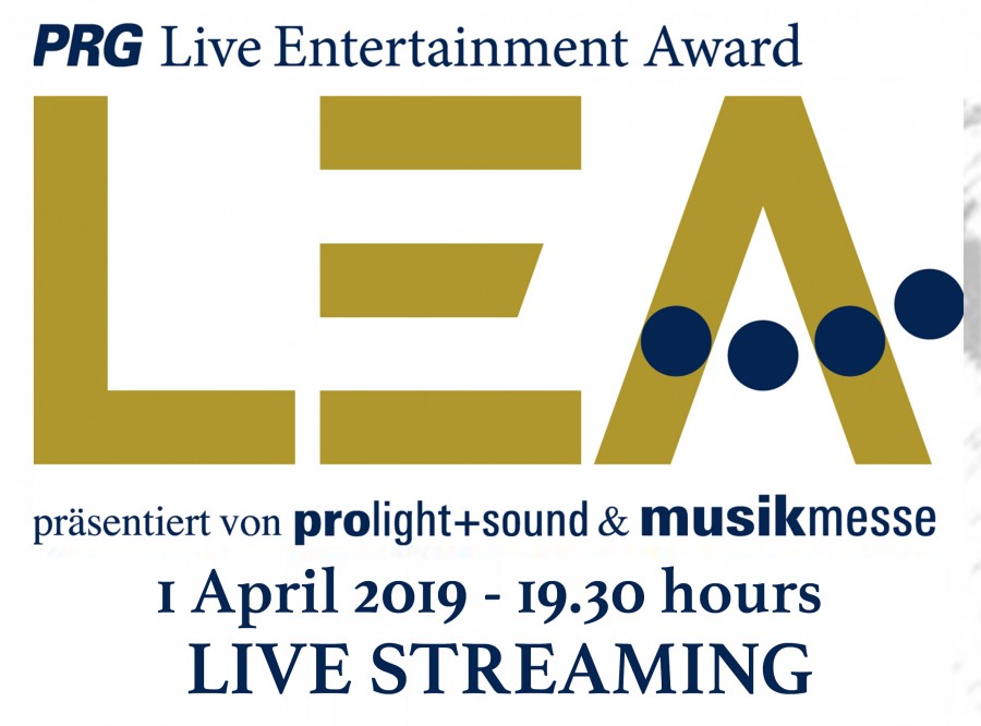 PRG Live Entertainment Award 2019 - segui la diretta streaming 1 Aprile 2019