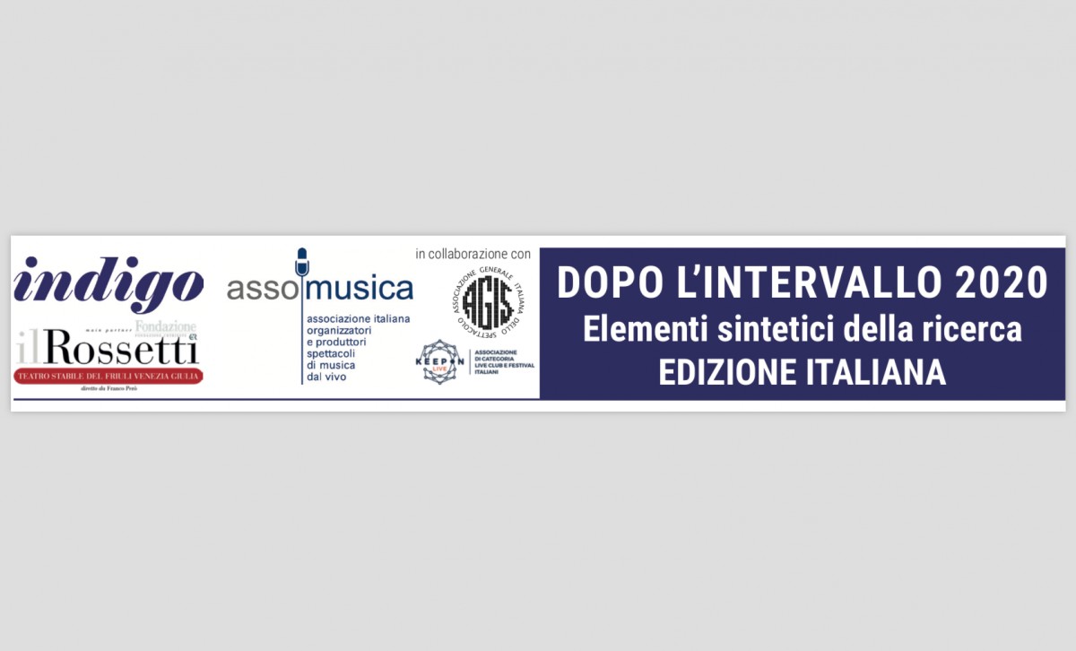 PRESENTAZIONE DEI RISULTATI DELLA RICERCA “AFTER THE INTERVAL - DOPO L’INTERVALLO” - 26/06/2020 ore 11.30
