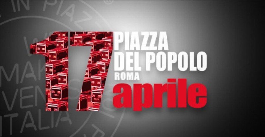 Bauli in Piazza del Popolo - 17 aprile 2021