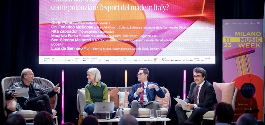 Panel Assomusica: MUSICA DAL VIVO: COME POTENZIARE L&#039;EXPORT DEL MADE IN ITALY? - 21/11/2023 Milano Music Week